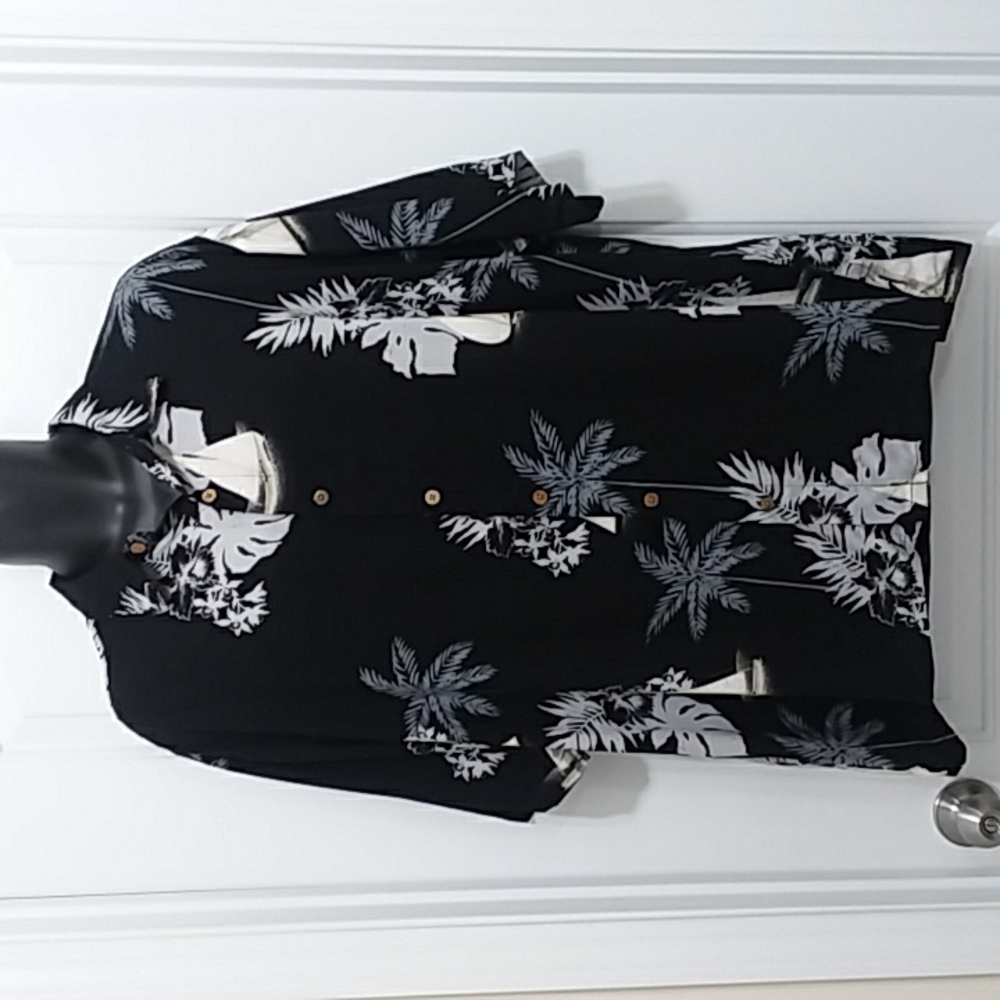 Puritan Men's Leaf & Boat Pattern Shirt